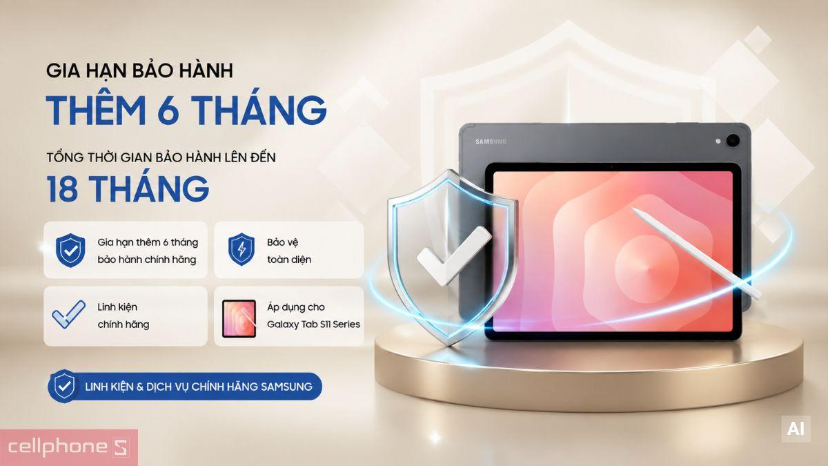 Bảo hành tại trung tâm bảo hành chính hãng do Samsung ủy quyền