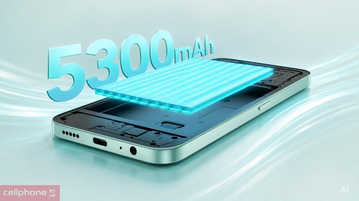 Pin HONOR X6c đáp ứng tốt nhu cầu sử dụng dài trong ngày