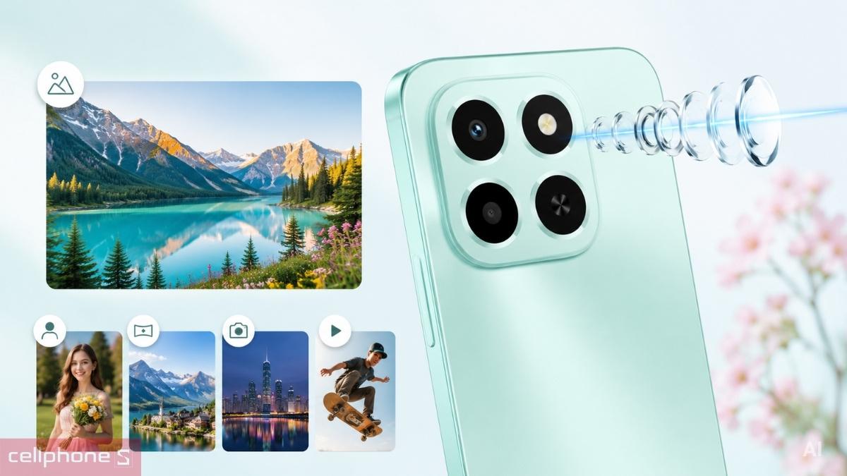 Camera 50MP trên HONOR X6c ghi lại chi tiết từng khoảnh khắc