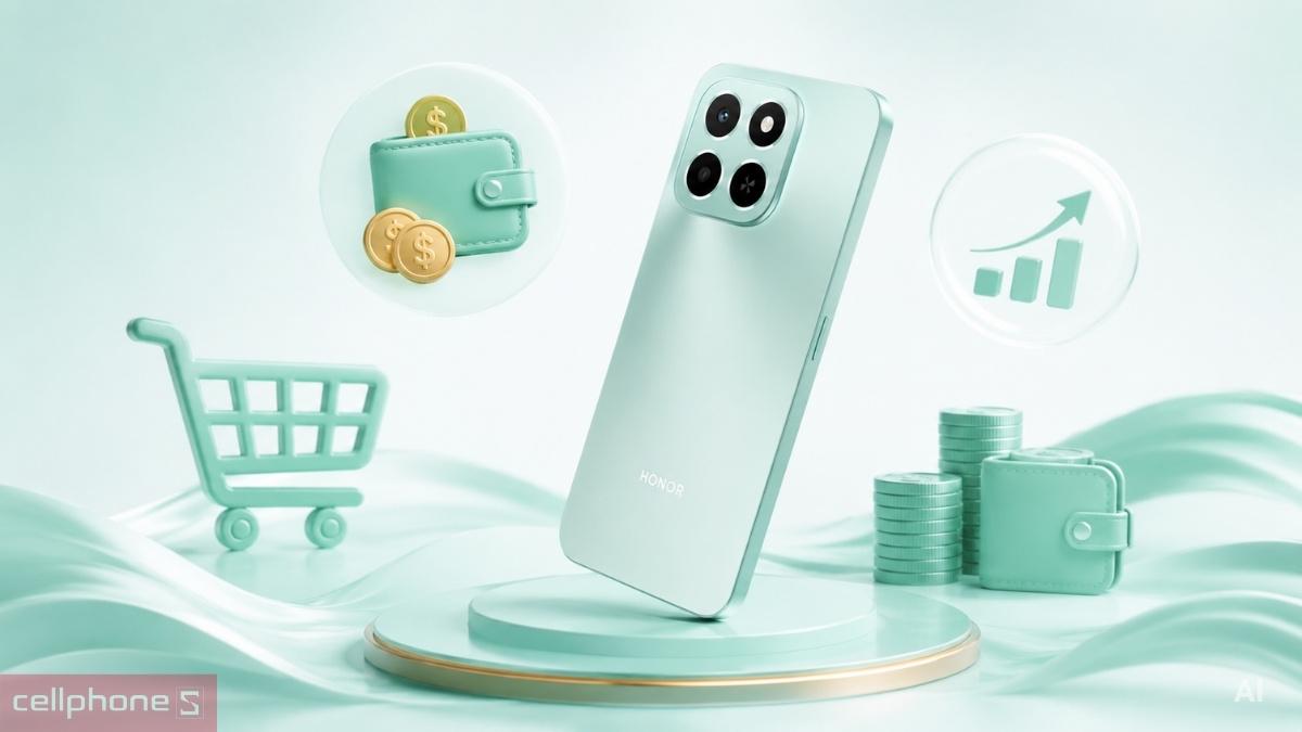 HONOR X6c có giá hơn 4 triệu đồng tại CellphoneS