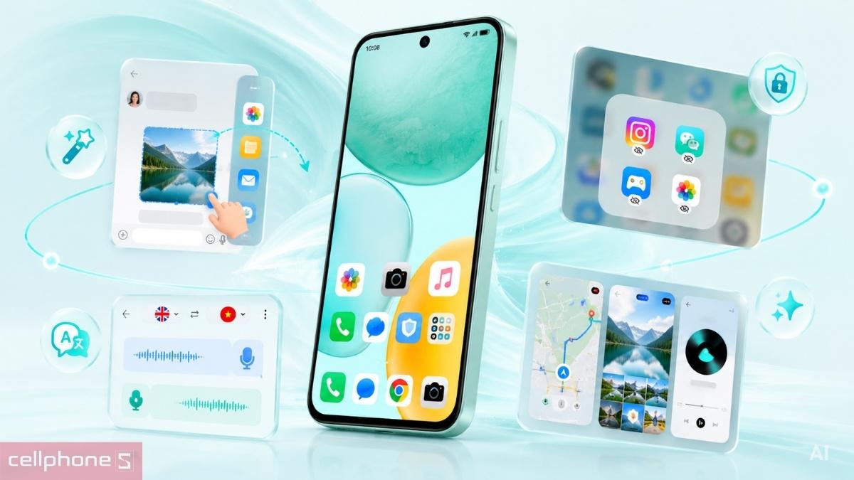 MagicOS 9.0 trên HONOR X6c hỗ trợ nhiều tiện ích AI