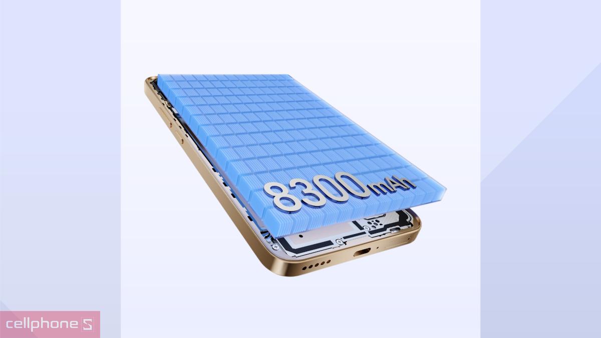 Thời lượng pin bền bỉ của Điện thoại Honor X9d 8GB 256GB cùng sạc nhanh 66W