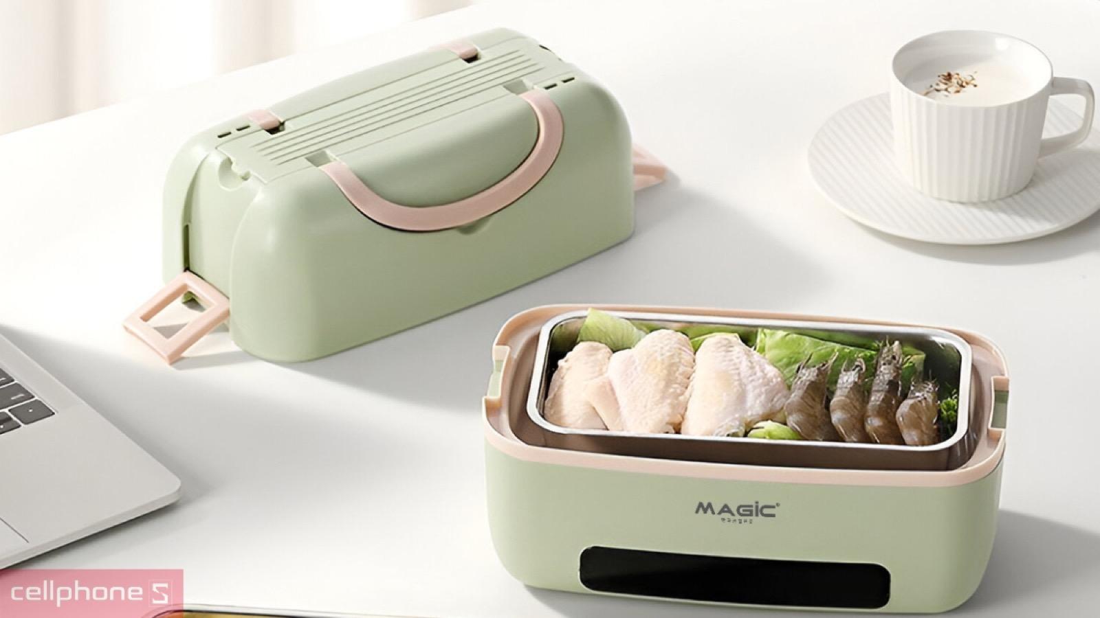 Khả năng gia nhiệt hiệu quả của Hộp cơm hâm nóng MAGIC A-003 cho bữa trưa văn phòng