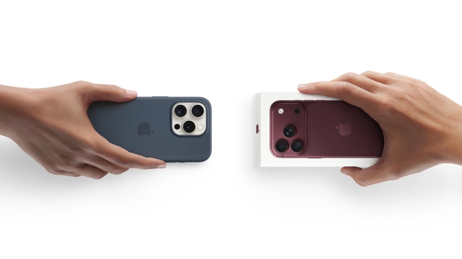 Bốn tùy chọn màu Đỏ Burgundy, Băng Thanh, Bạc và Đen của iPhone 18 Pro