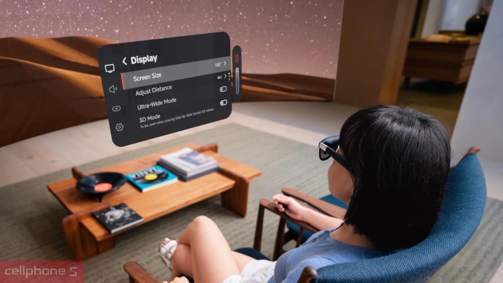 Thấu kính chỉnh độ trong suốt trên kính thông minh AI&AR XReal ONE Pro AR Glasses Size L