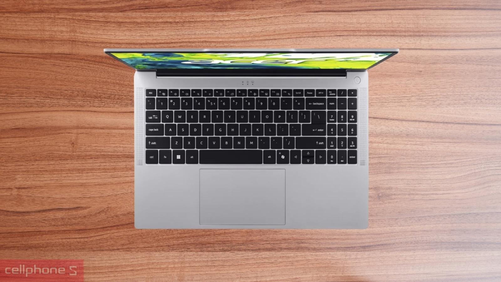 Phím Copilot vật lý trên laptop Acer Aspire Lite 15 AL15-53P-56EC hỗ trợ gọi nhanh trợ lý AI