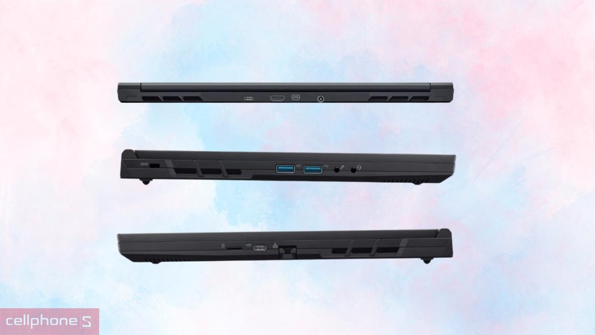 Cổng kết nối laptop Acer Gaming Aspire 7 A715-59G-53RH