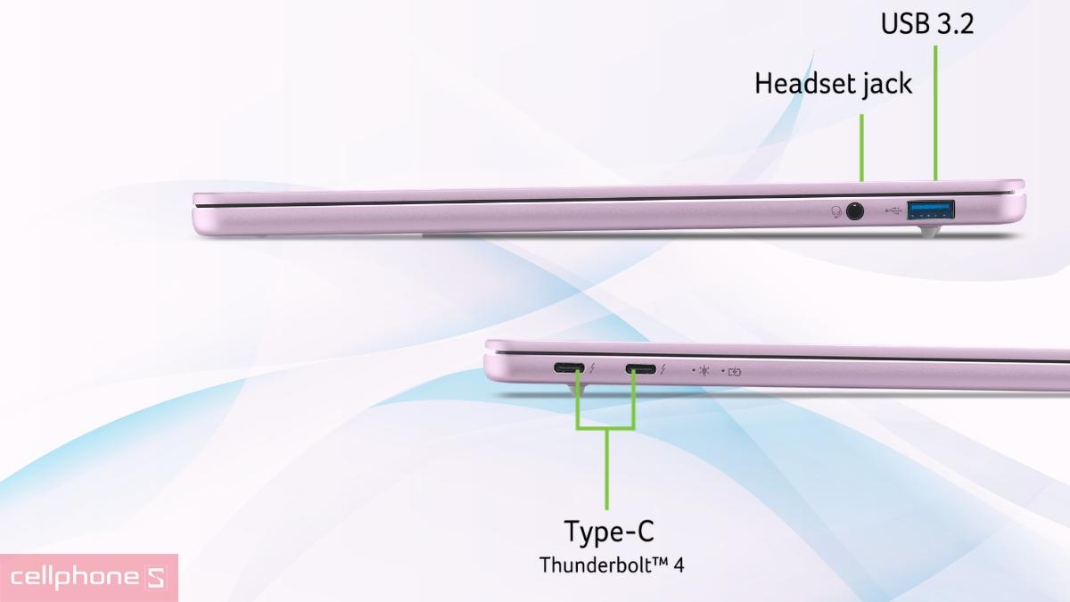 Cổng kết nối laptop Acer Swift Air 14 SFA14-I31-36GM