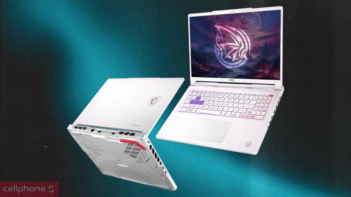 Thiết kế laptop MSI Crosshair A16 HX MLG Edition E8WFK-067VN