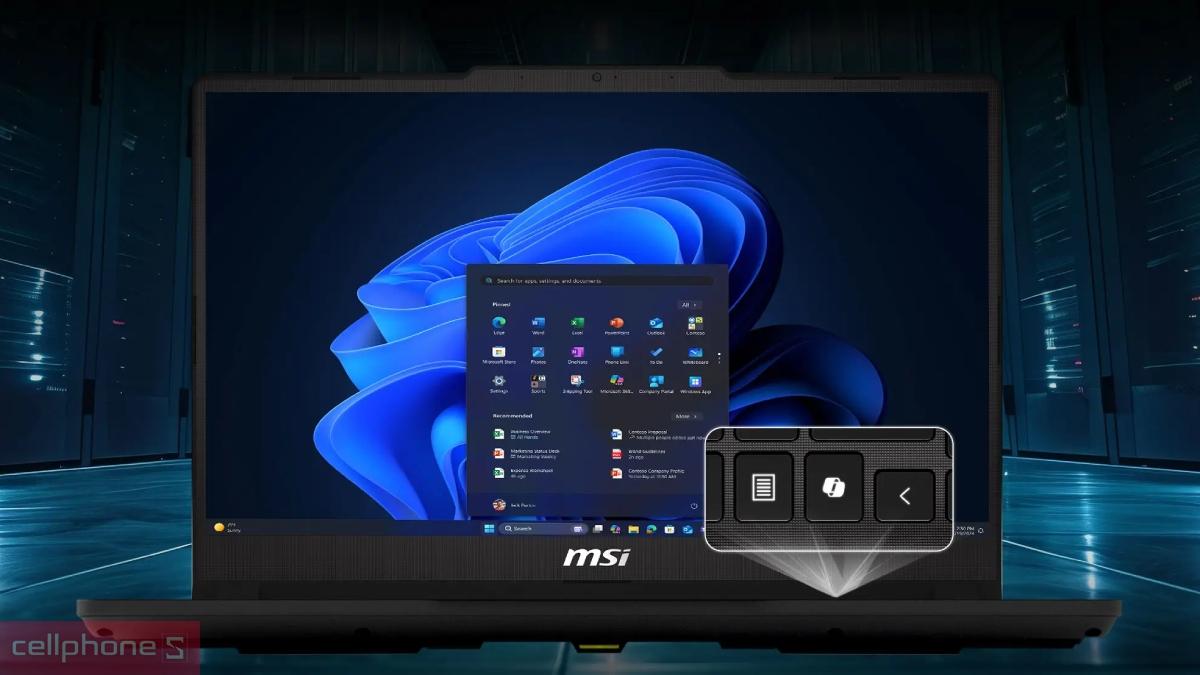 Phím Copilot của laptop MSI Cyborg 15 C13WEO-418VN
