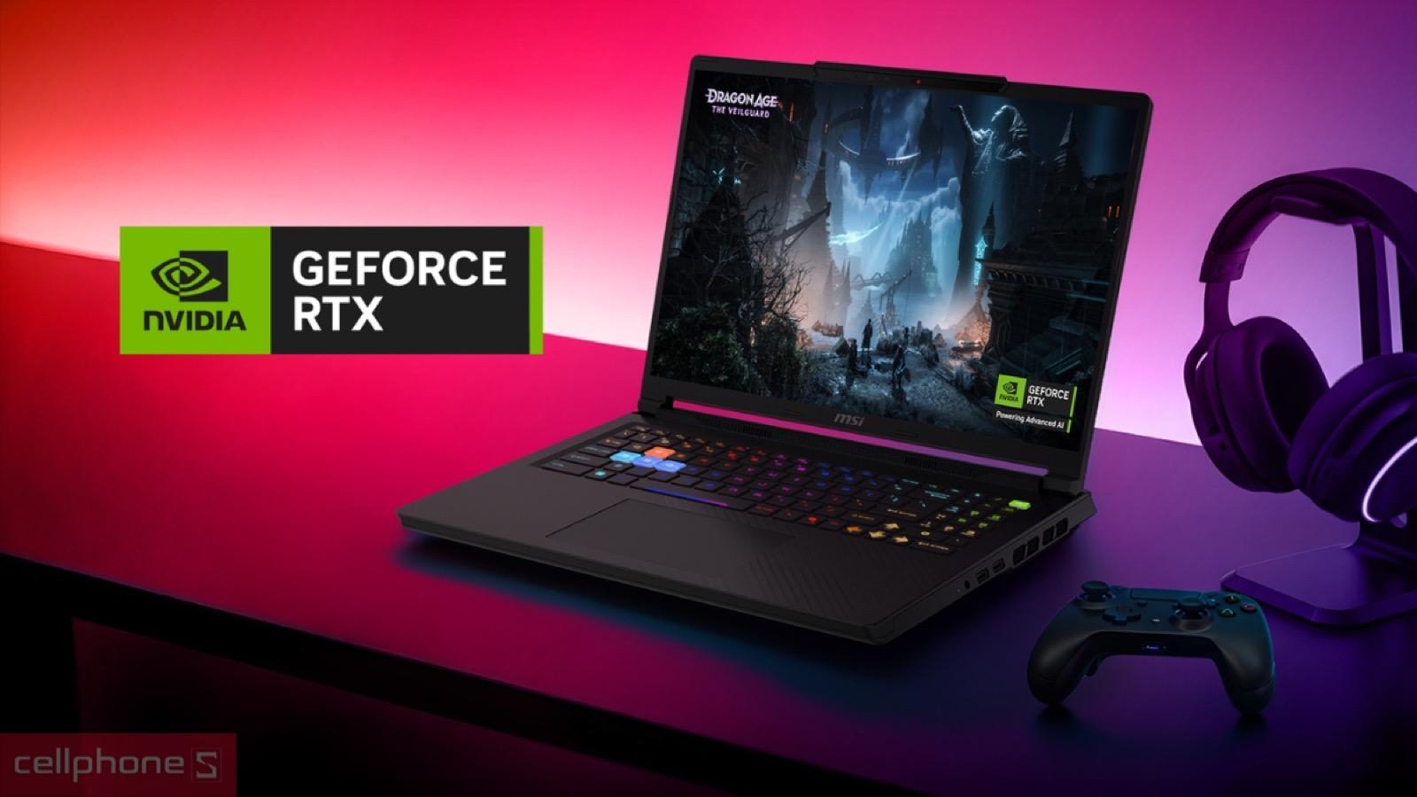 Card đồ họa rời RTX 5070 Ti của Laptop MSI Raider A16 HX B8WH-031VN