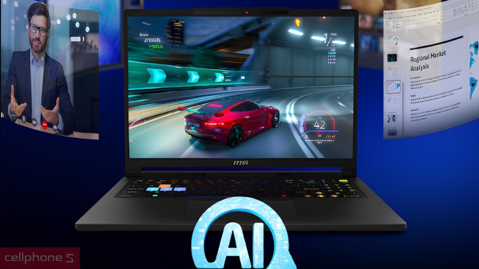 Phím tắt Copilot gọi nhanh trợ lý ảo AI trên Laptop MSI Raider A16 HX B8WH-031VN