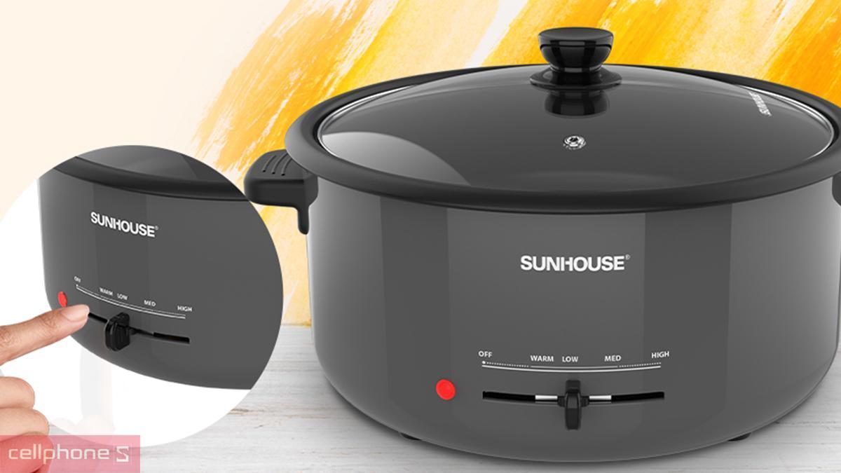Nồi SUNHOUSE SHD4523 điều khiển bằng thanh gạt đơn giản