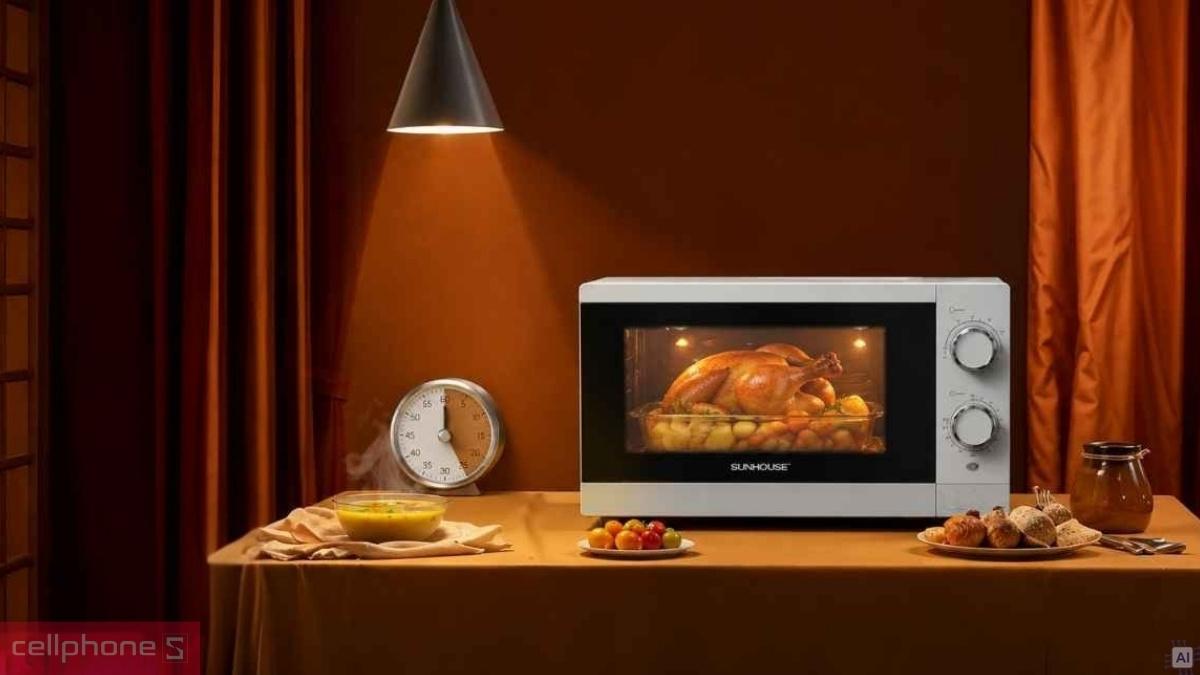 Tiện ích lò vi sóng 20L Sunhouse SHD4819