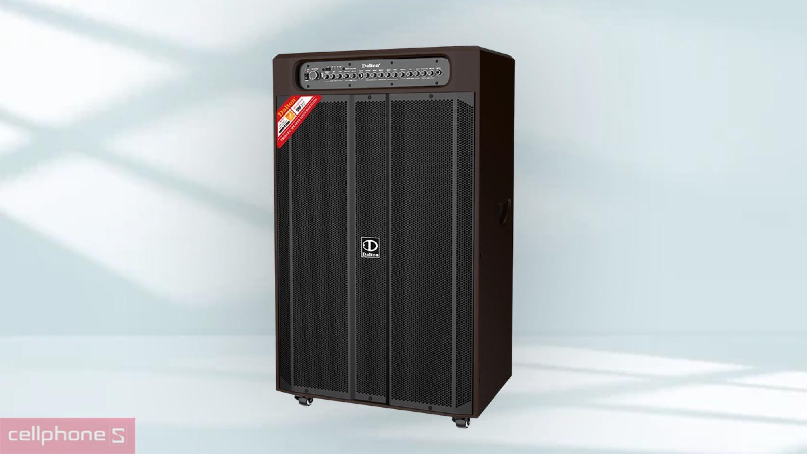 Loa nhạc sống Dalton TS-21A2000 dùng nguồn điện trực tiếp cho vận hành liên tục, không cần pin