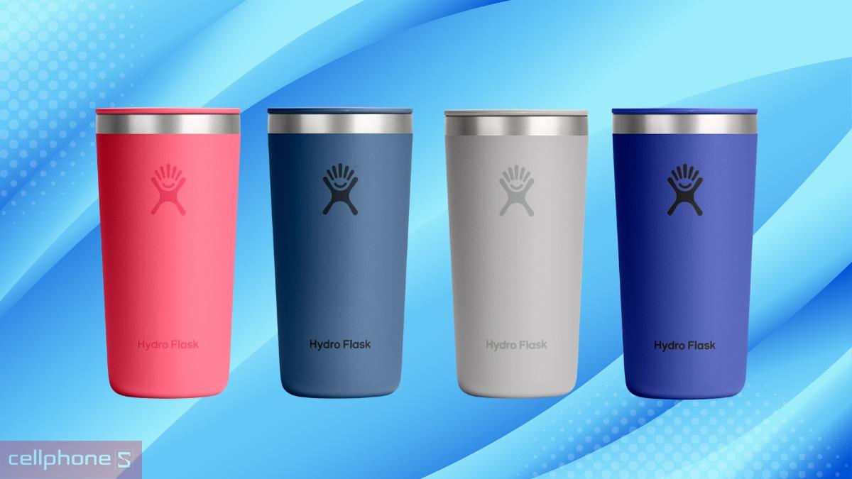 Thân thép không gỉ 18/8 của Ly giữ nhiệt Hydro Flask All Around Tumbler Press-in Lid 354ml T12CPC