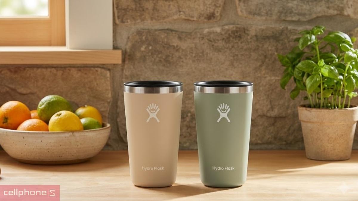 Kích thuốc gọn nhẹ của ly giữ nhiệt Hydro Flask All Around Tumbler Press-In Lid 473ml T16CPB