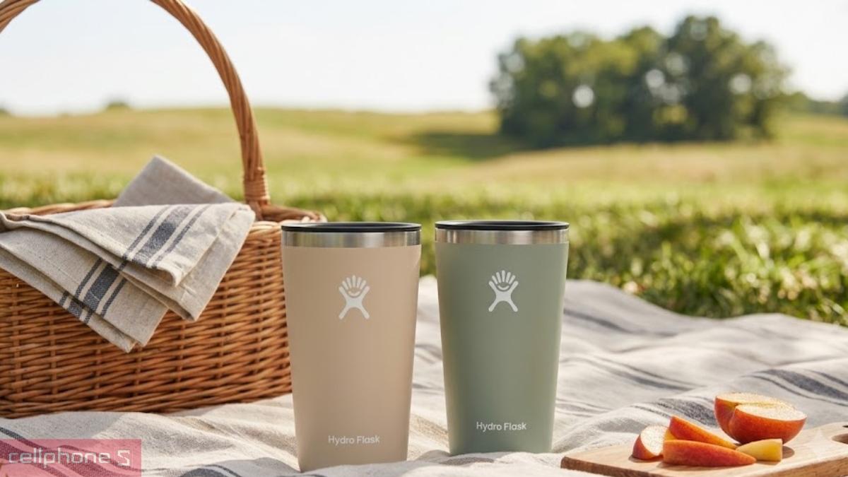 Khả năng giữ nhiệt của ly giữ nhiệt Hydro Flask All Around Tumbler Press-In Lid 473ml T16CPB