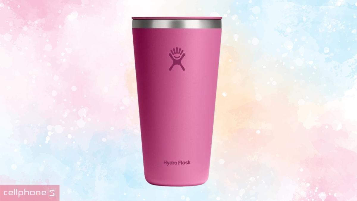 Ly giữ nhiệt Hydro Flask All Around Tumbler Press-in Lid 828ml T28CPC được làm từ thép không gỉ 18/8 bền bỉ