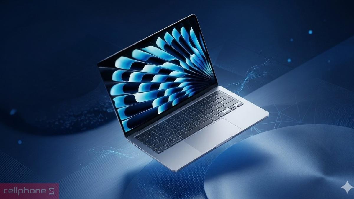 Cơ chế hít tĩnh điện silicone dán màn hình Macbook Air 13 (M2/M3/M4/M5) JRC chống chói cao cấp