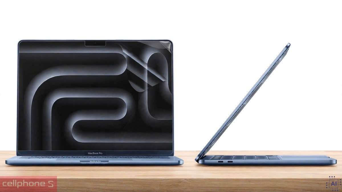 Dán màn hình Macbook Pro 14 (M1/M2/M3/M4/M5) JRC chống chói cao cấp mỏng 0.12mm, cắt laser 1:1 ôm khít viền máy