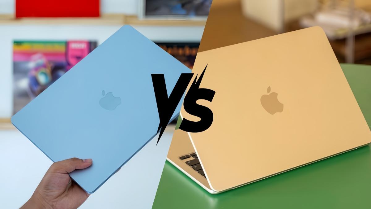 So sánh MacBook Air 15 inch M5 10 CPU 10 GPU 32GB 1TB 2026 sạc 70W với M4