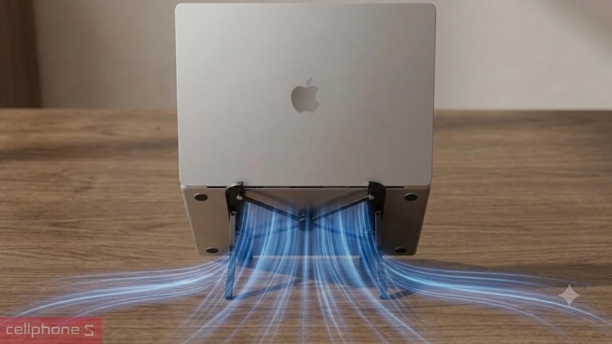Thiết kế rỗng chữ X giá đỡ Laptop/Macbook Wiwu ZM-015