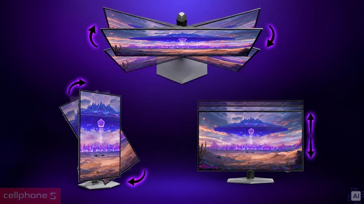 Màn hình AOC AGP277QK Dual Mode 27 inch thiết kế công thái học điều chỉnh linh hoạt