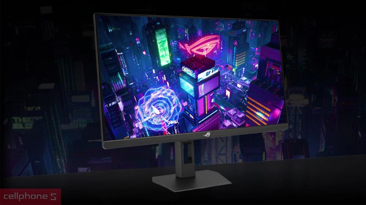 Thiết kế chân đế linh hoạt của Màn hình ASUS Gaming ROG Strix XG27ACSR 27 inch