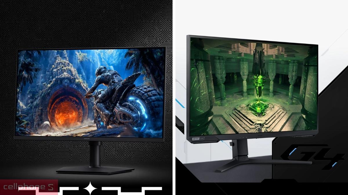 Màn hình Samsung Odyssey G4 G40H LS25HG400EEXXV 25 inch và Samsung Odyssey G4 G40B LS25BG400EEXXV có nhiều điểm khác biệt