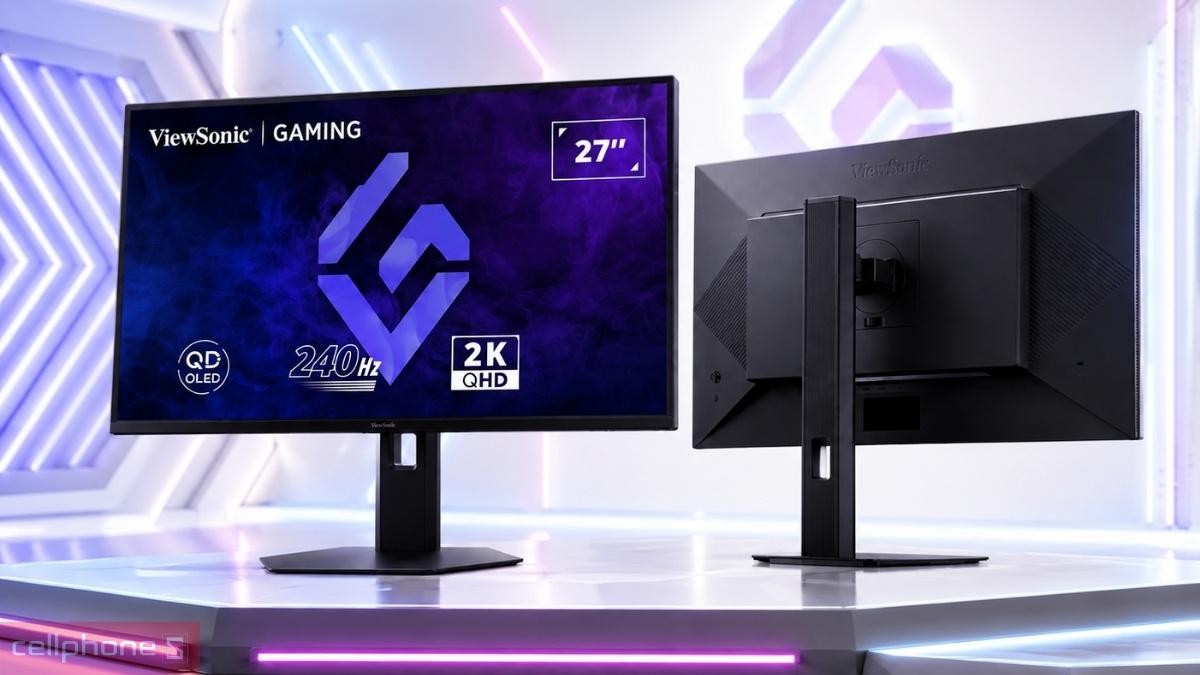 Thiết kế màn hình ViewSonic XG2738-2K-OLED 27 inch