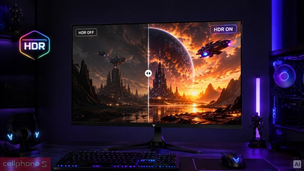 Tính năng HDR màn hình VSP gaming G2718Q1 27 inch