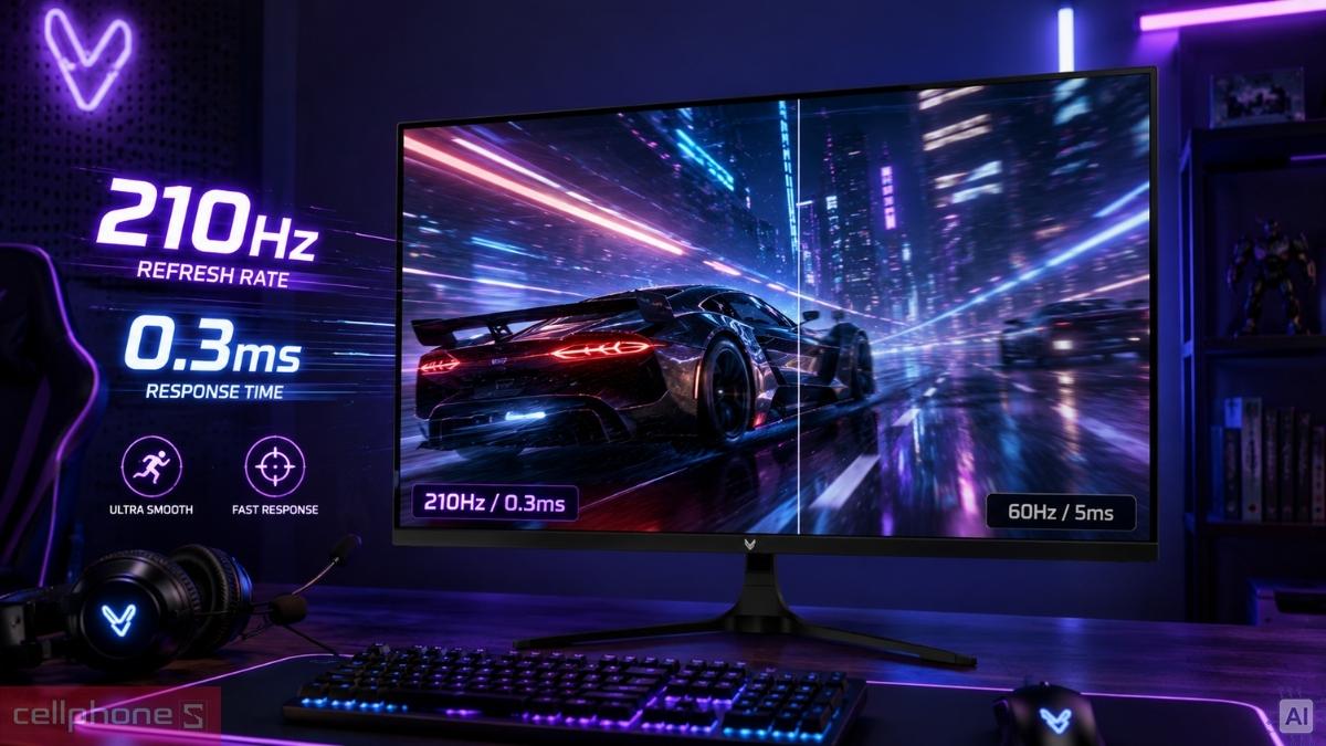 Tần số quét màn hình VSP gaming G2718Q1 27 inch