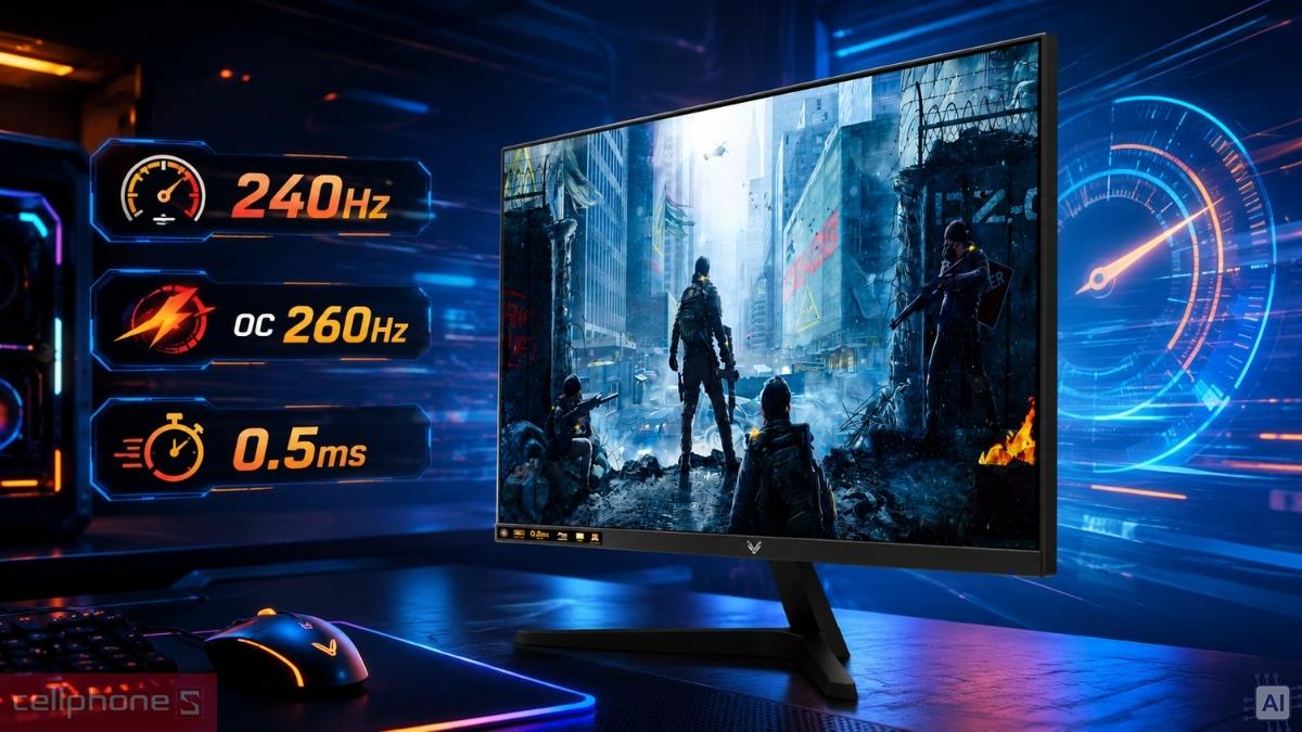 Tần số quét màn hình VSP gaming VG24FS26 24 inch