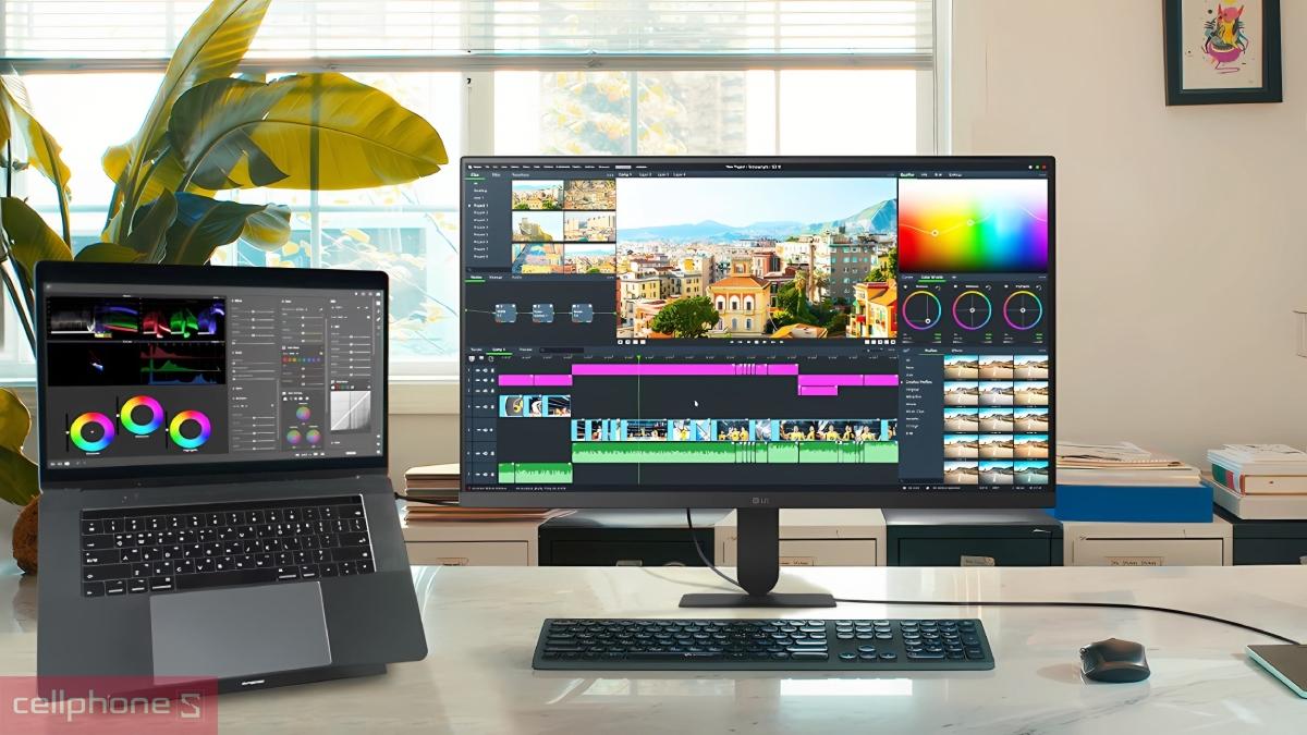 Cổng kết nối màn hình LG UltraFine 27U711B-B 27 inch