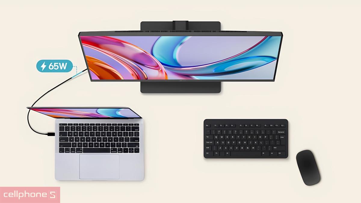 Cổng kết nối màn hình LG UltraFine 27U730B-B 27 inch