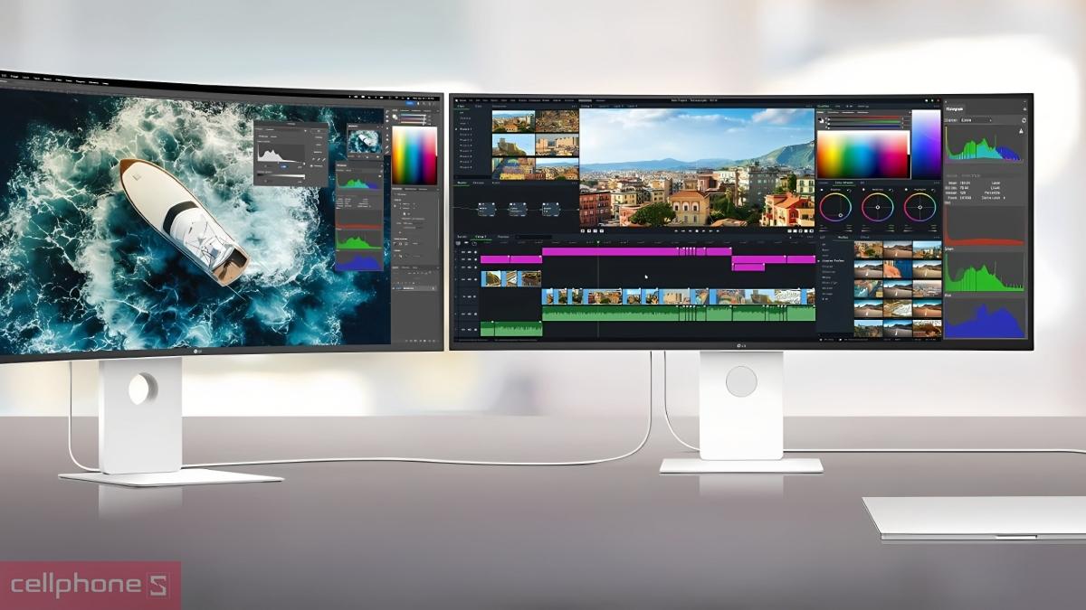 Cổng kết nối màn hình LG UltraFine 40U990A-W 40 inch