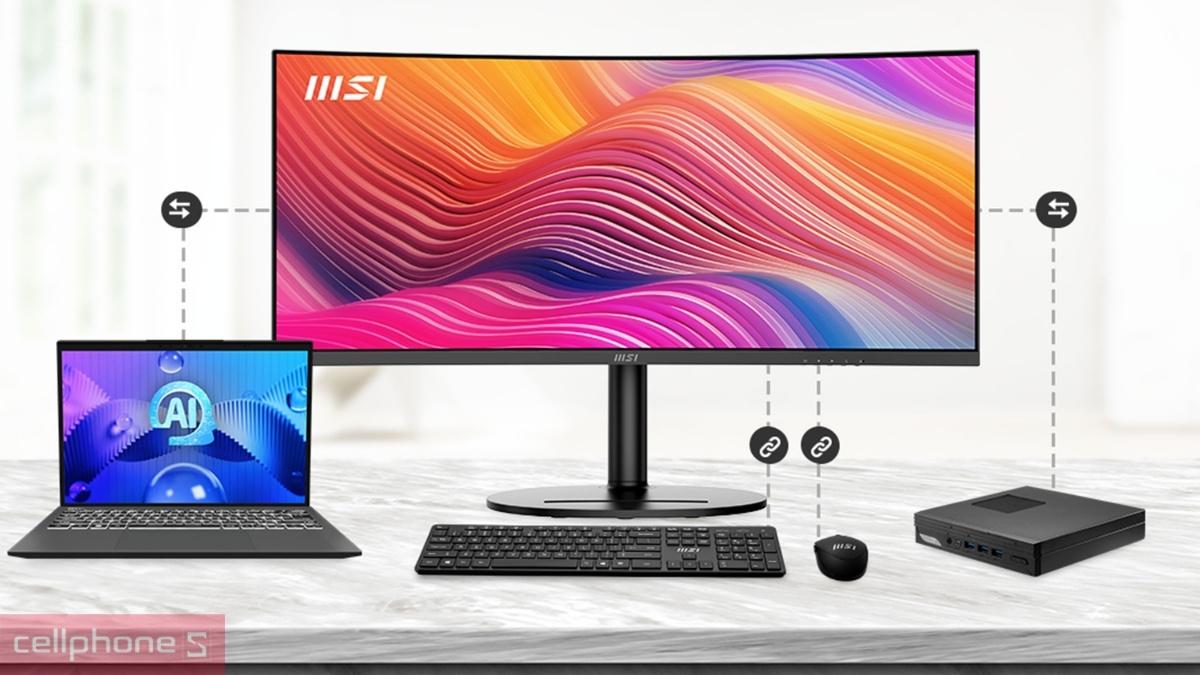 Khả năng kết nối màn hình MSI Modern MD342CQP 34 inch