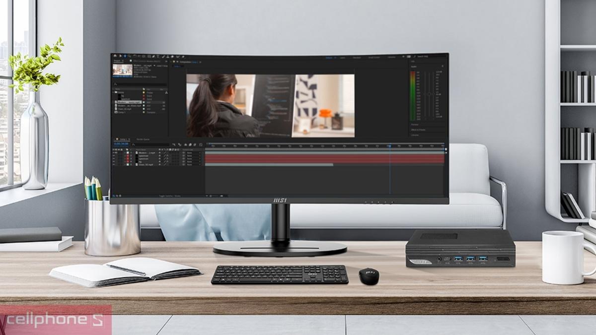 Cổng kết nối màn hình MSI Modern MD342CQP 34 inch