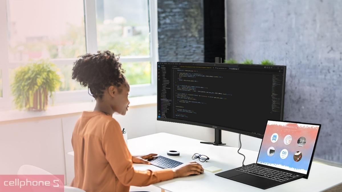 Công nghệ màn hình MSI Modern MD342CQP 34 inch