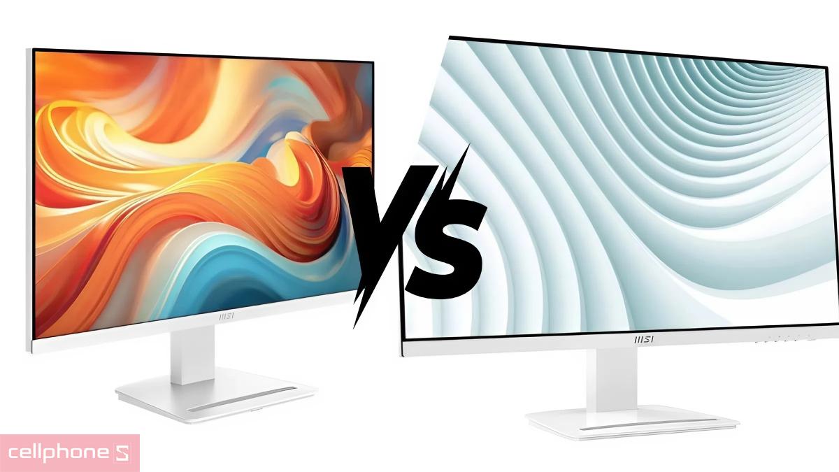 So sánh màn hình MSI MP273W E14A 27 inch với thế hệ trước