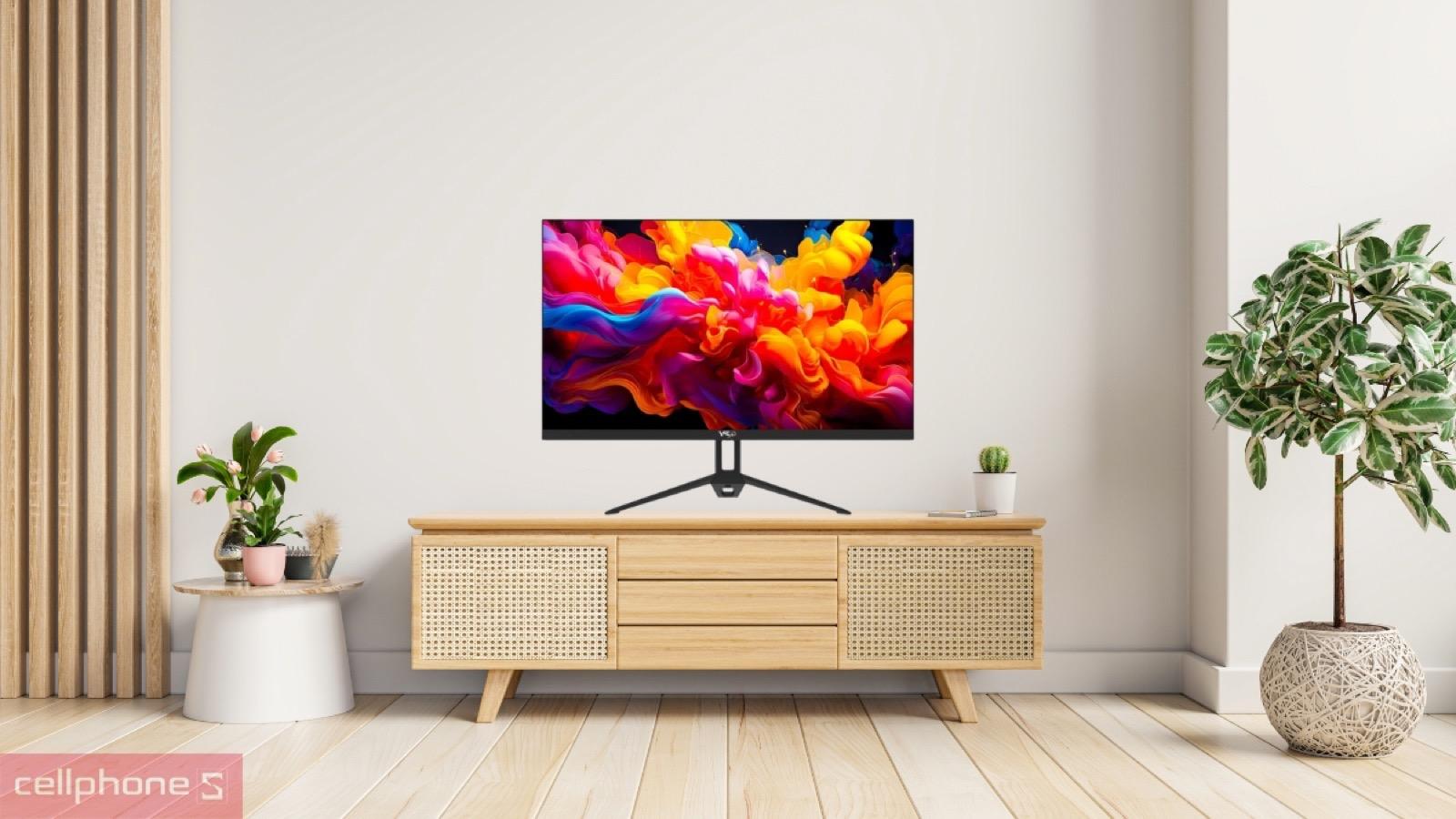 Khả năng hiển thị Full HD mượt mà của màn hình VSP V2204H 22 inch
