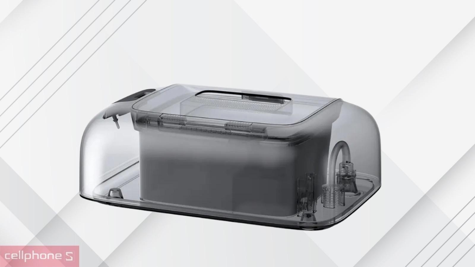 Thiết kế tinh tế, gọn nhẹ của phụ kiện bình nước Ecovacs Deebot mini màu đen