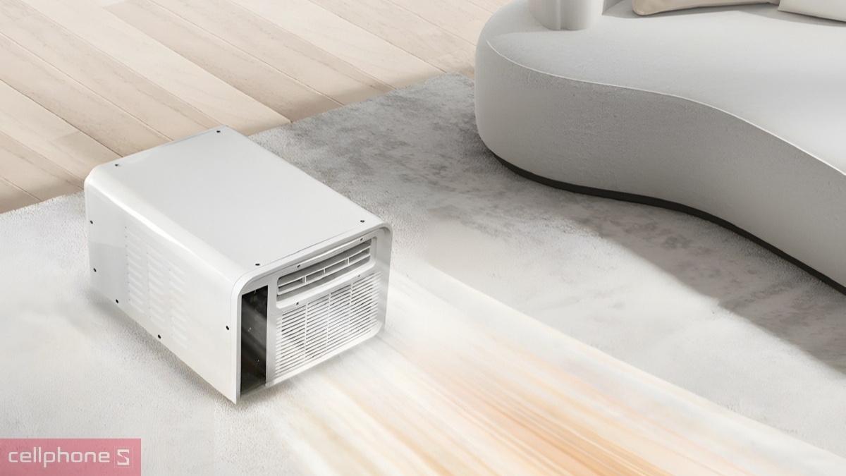 Máy điều hoà mini di động Fujihome PAC03 tích hợp bốn chế độ làm lạnh, sưởi, quạt và hút ẩm