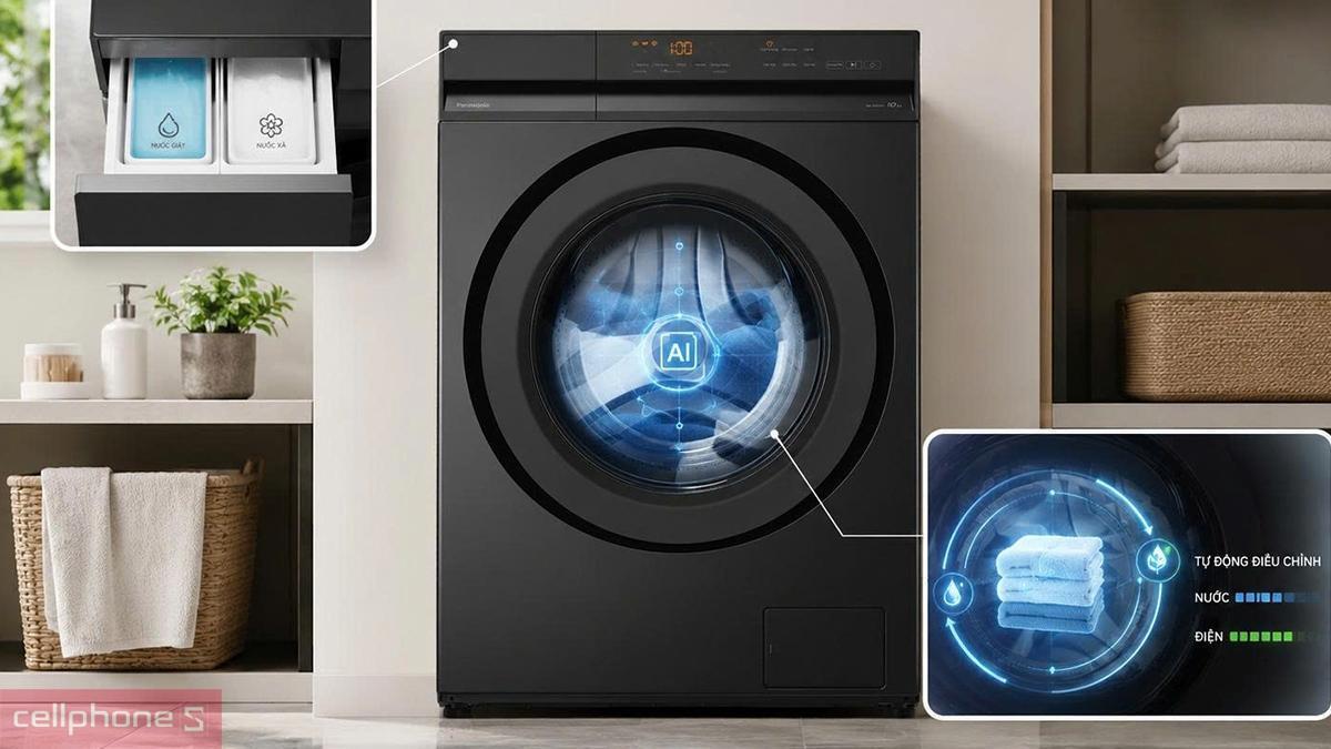 Máy giặt Panasonic NA-20VDG1BVT được trang bị nhiều công nghệ giặt tân tiến