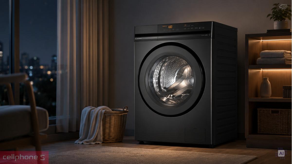 Máy giặt Panasonic cửa ngang 12kg 2026 NA-24VDG1BVT phù hợp các gia đình trên 7 người