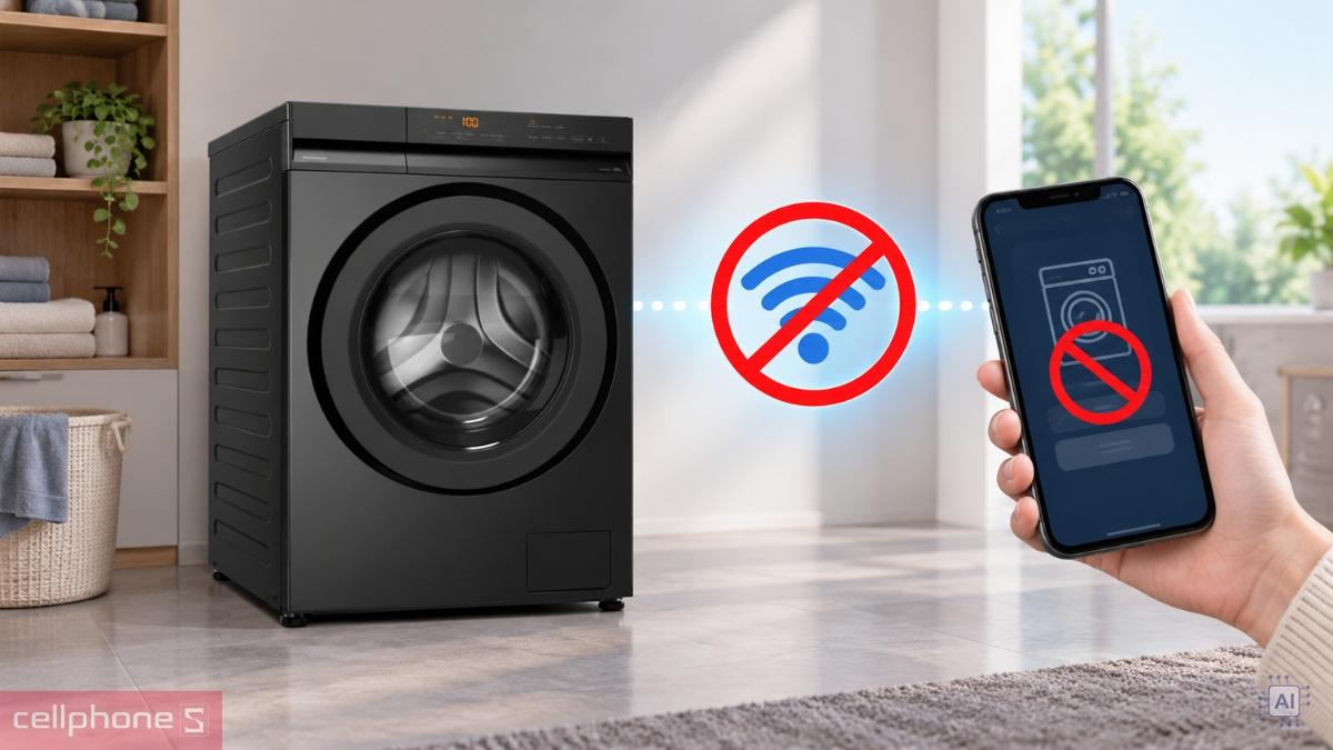 Máy giặt Panasonic cửa ngang 12kg 2026 NA-24VDG1BVT không hỗ trợ điều khiển từ xa qua ứng dụng
