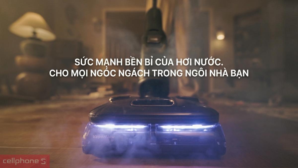 Máy hút bụi lau nhà cầm tay Roborock F25 Steam dùng hơi nước nhiệt độ cao làm mềm vết bẩn cứng đầu