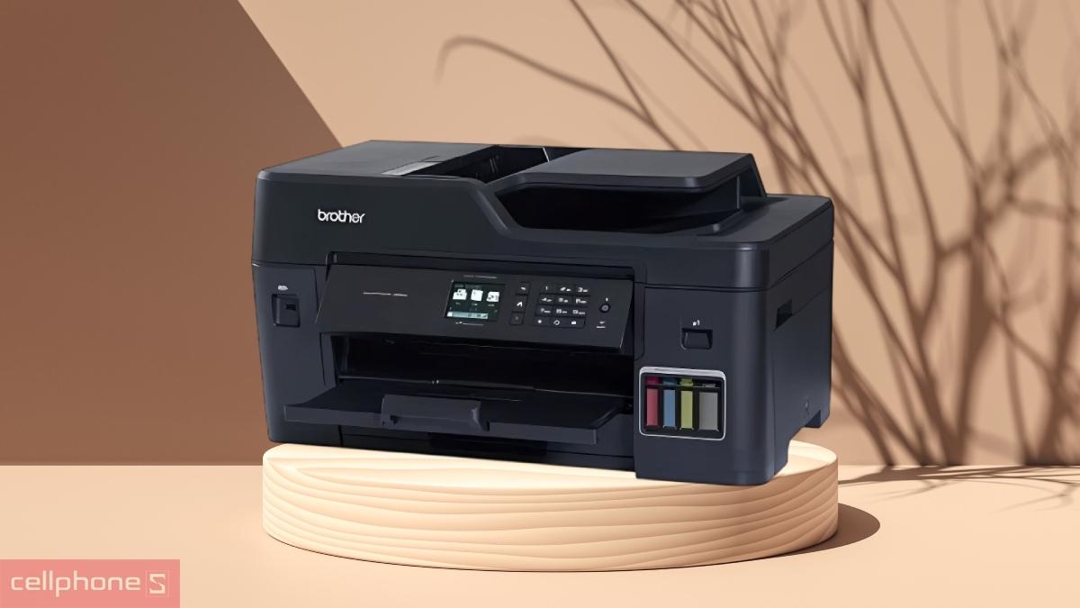 Kết nối máy in phun màu Brother MFC-T4500DW đa chức năng