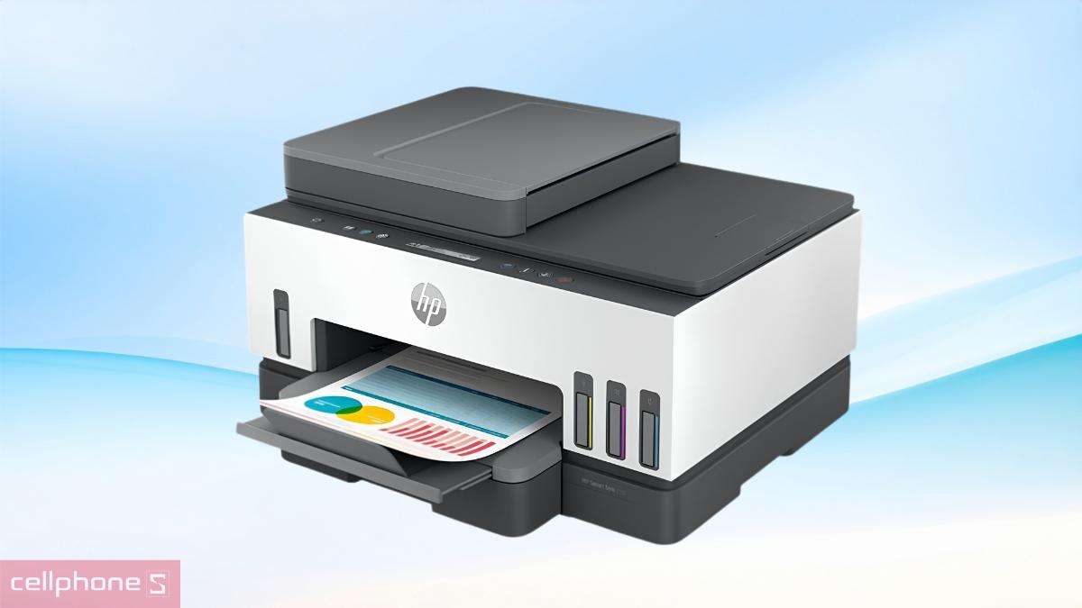 In màu máy in phun màu HP Smart Tank 750 đa chức năng